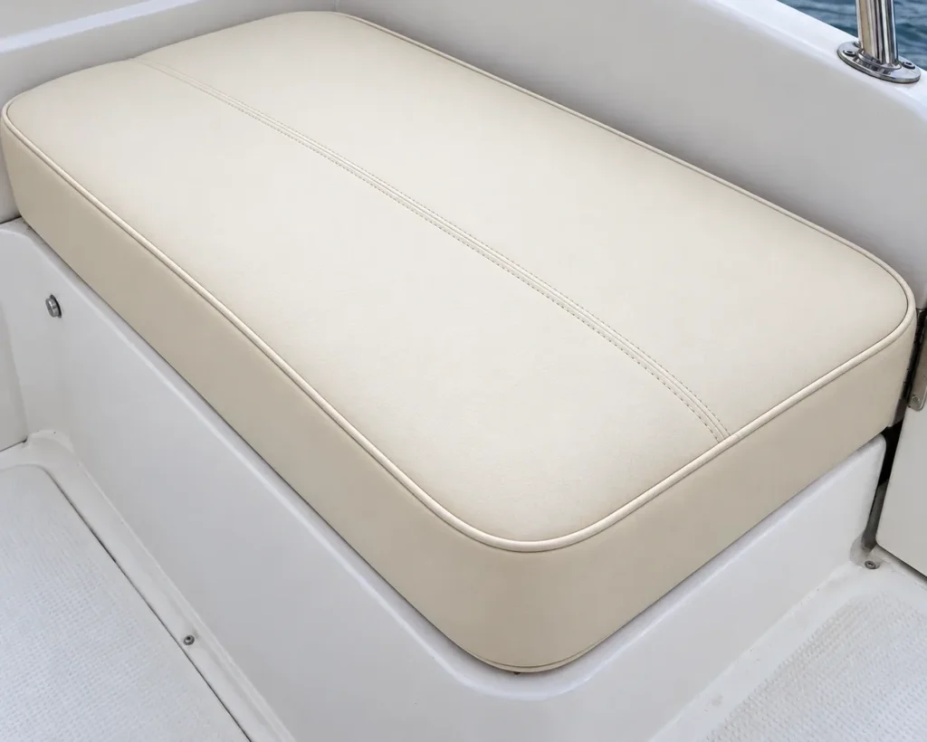 Boat cushion reupholstery