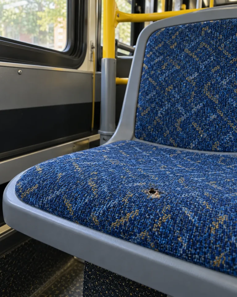 The mended seat back