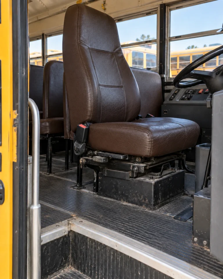The operator's seat in new vinyl
