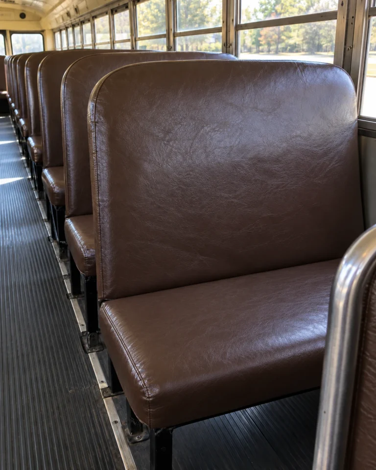 The bench in a new brown cover