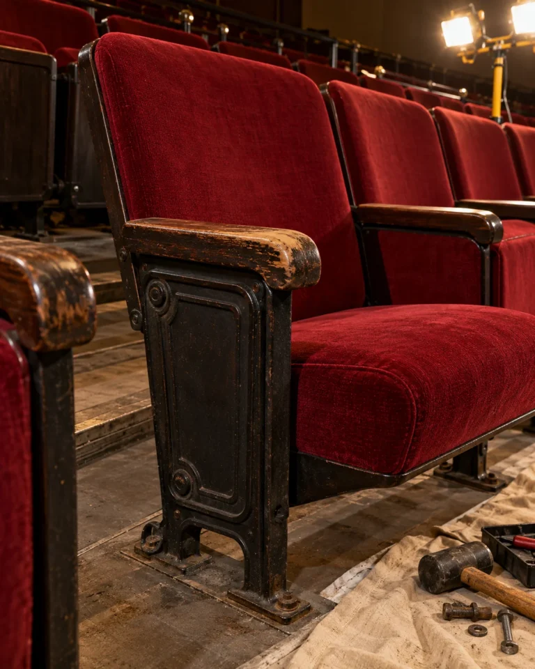 Arm cap of a fixed lecture hall seat