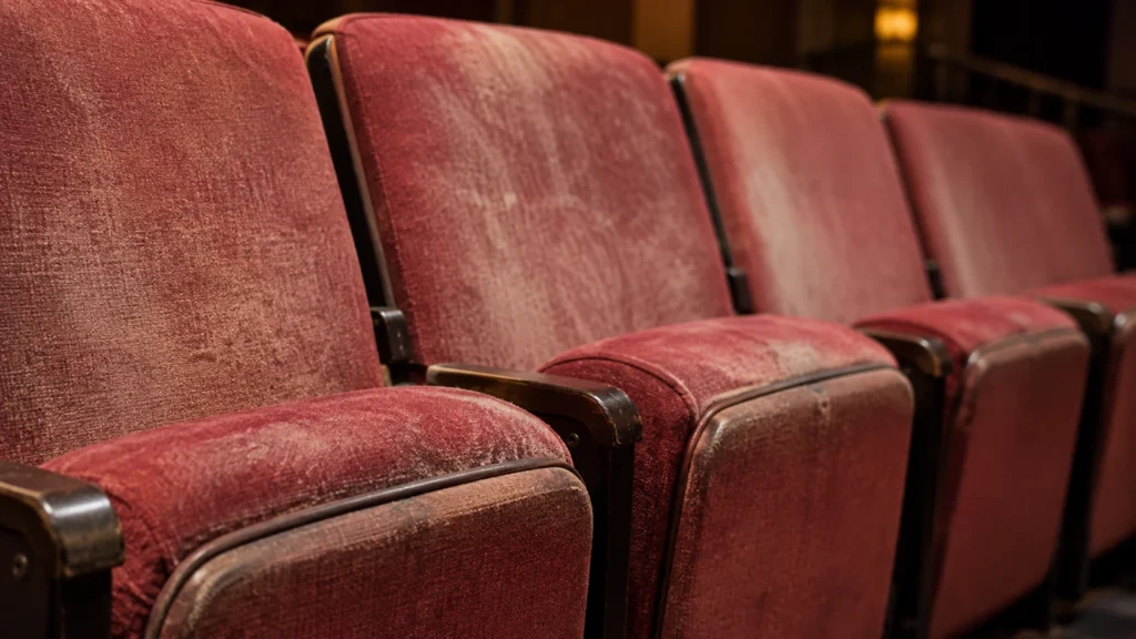 Fading on padded venue seating