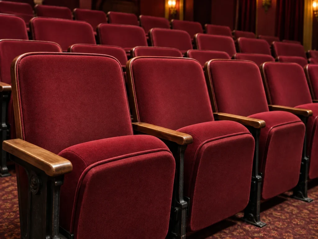 The same seats recovered in new velvet