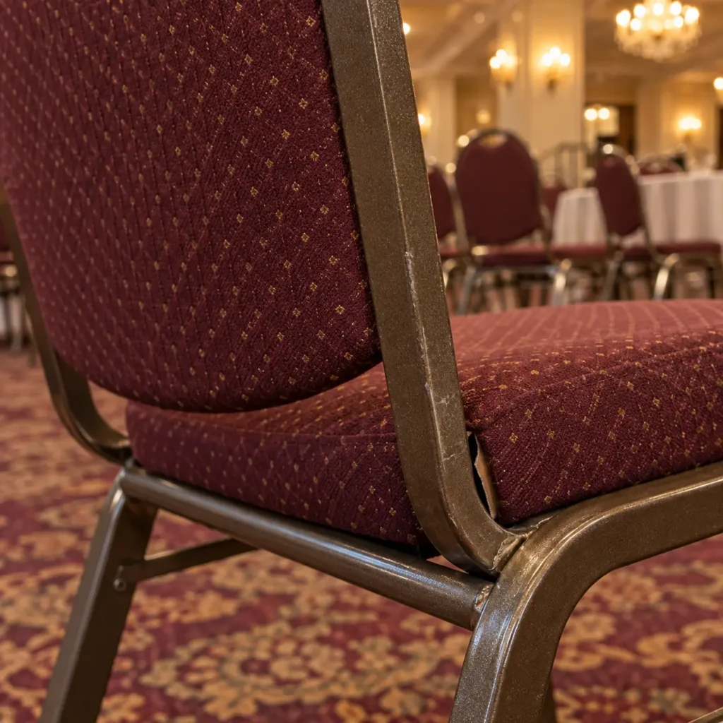 Wobbly backs on banquet furniture