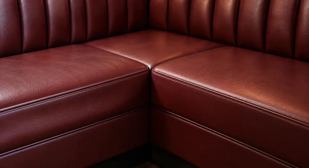 Seat decks in bar seating reupholstery