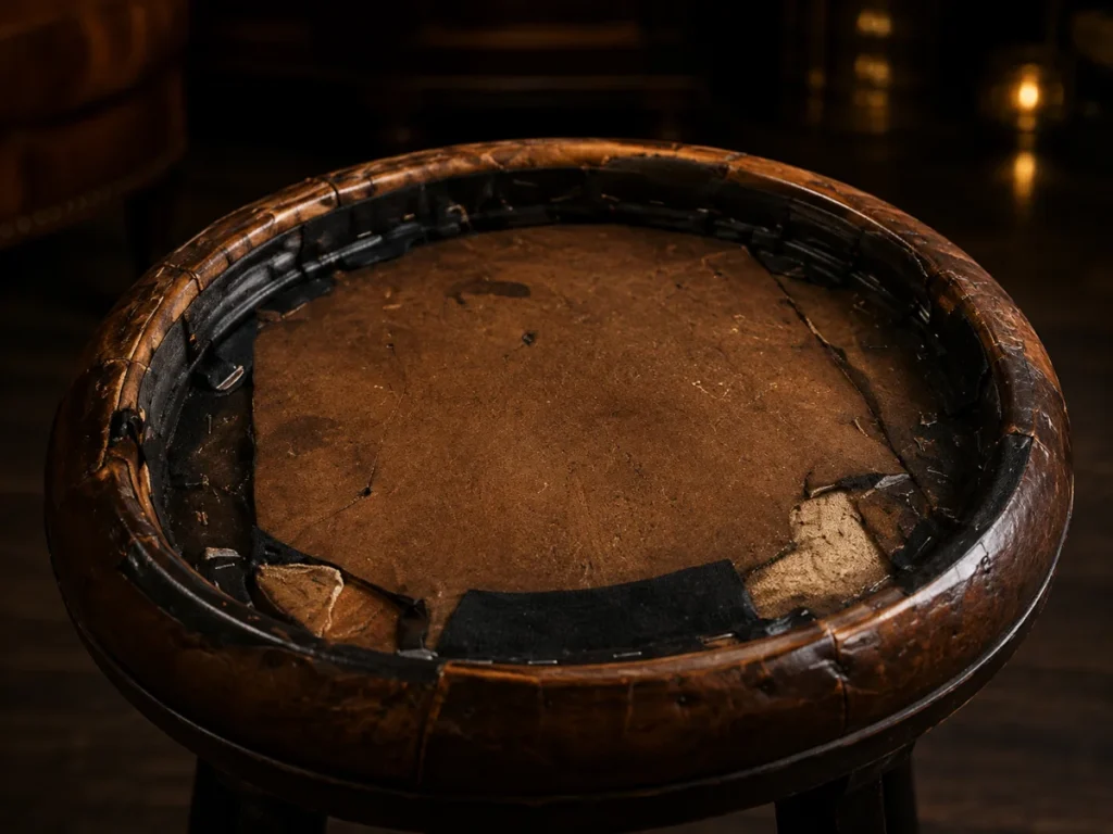 Seat pan on a bar stool