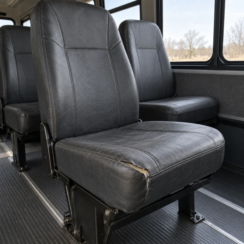 A fleet seat cushion split along the front