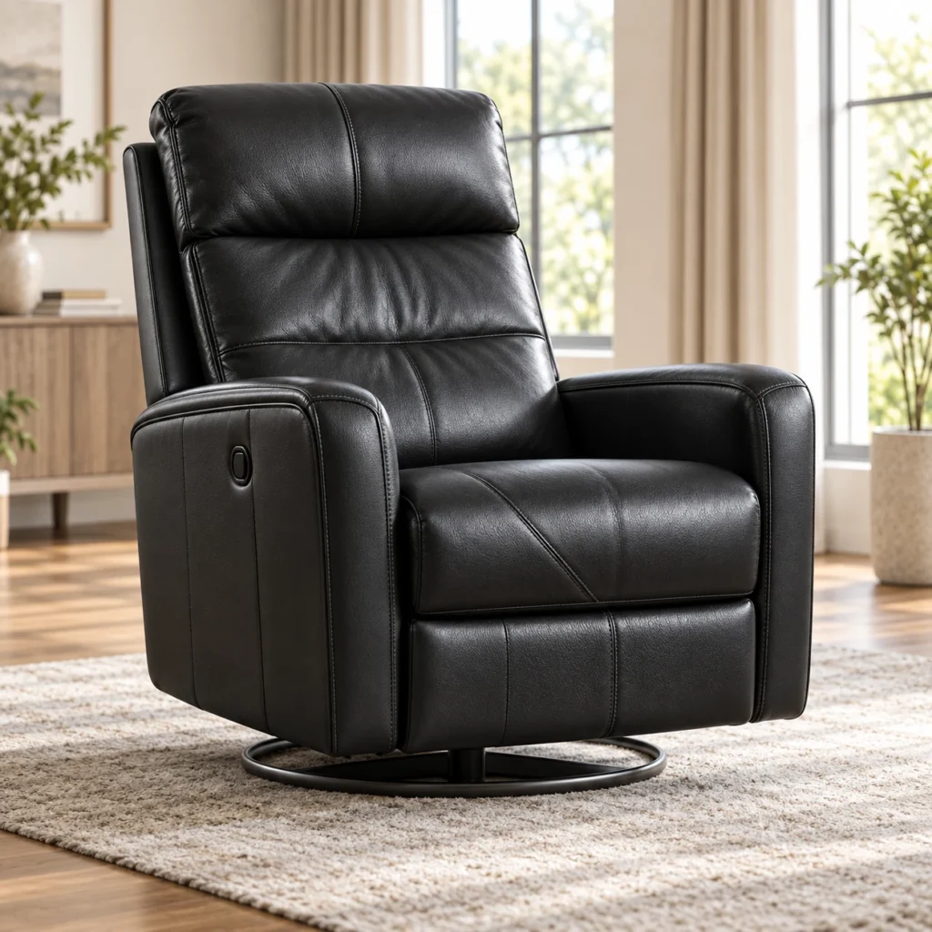Swivel Recliners in leather