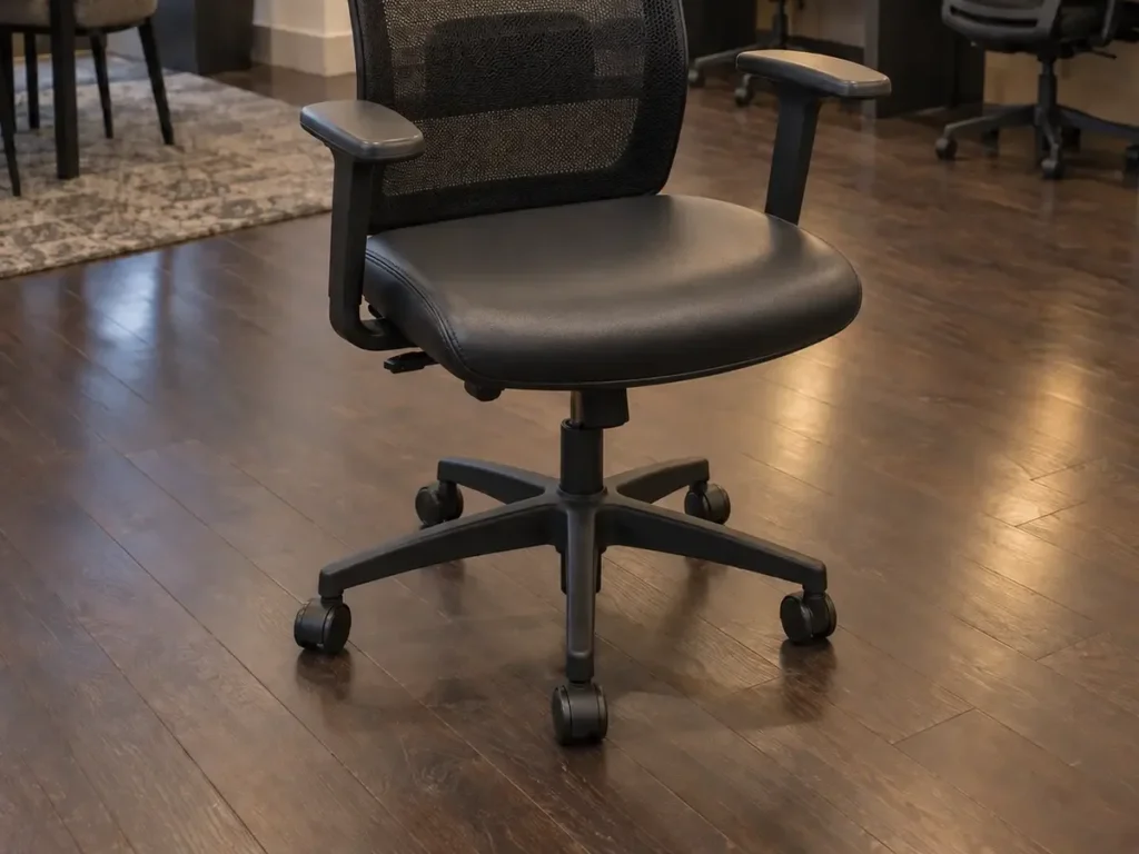 Same chair seat with its new cover