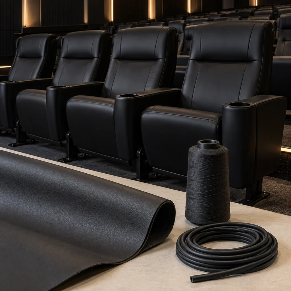 Thread and welt cord for theater recliners