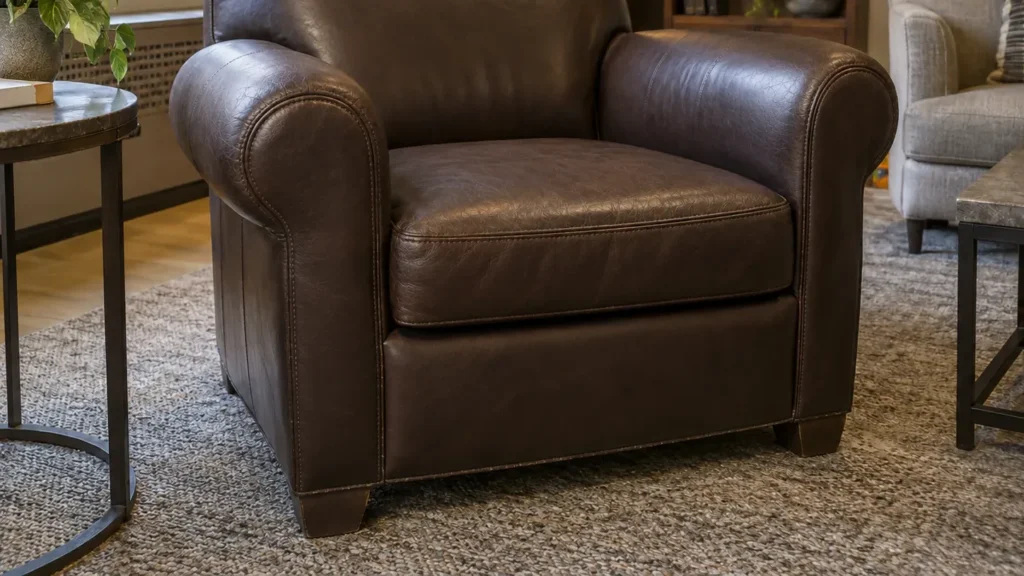 Same armchair in fresh leather