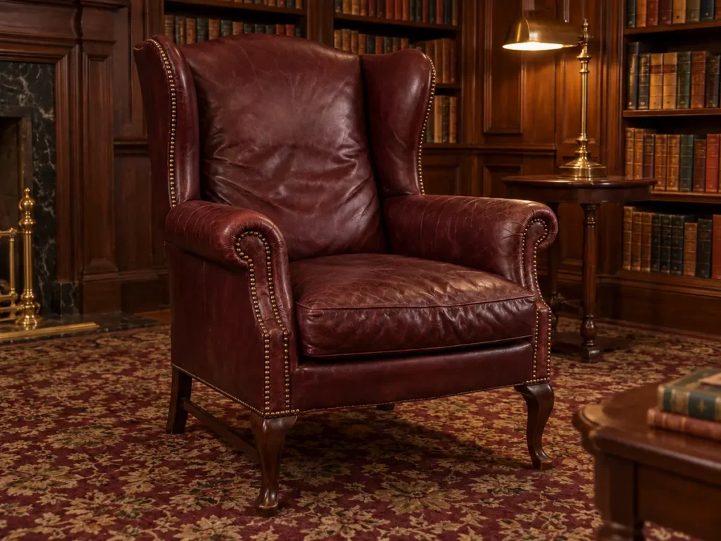 That wingback with its color restored