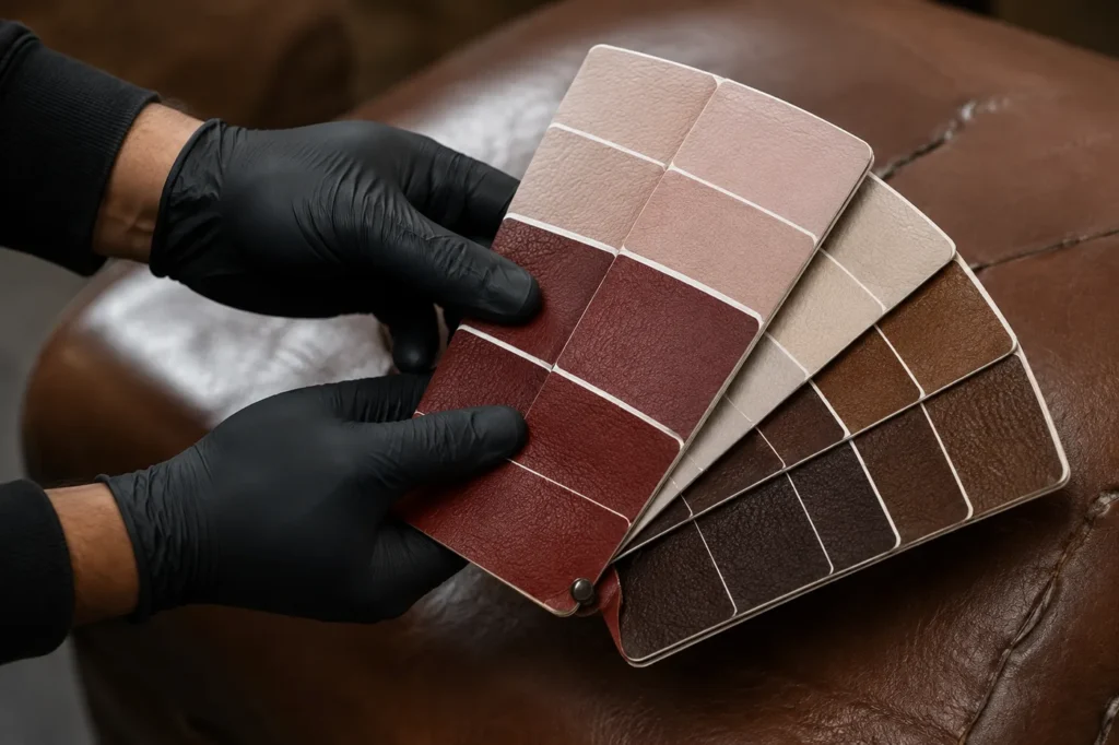 Matching leather color: find the shade
