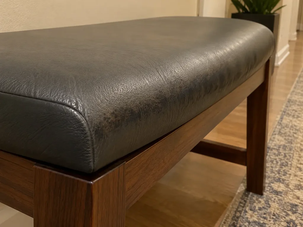 Ground-in dirt on shared building seating