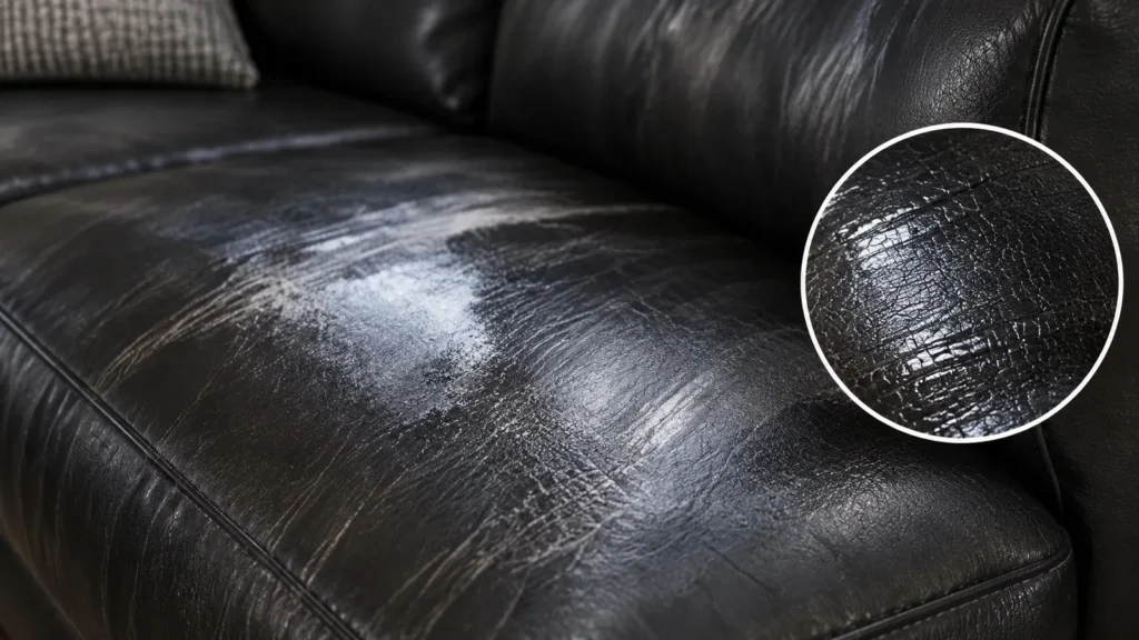 Leather harmed by silicone shine sprays