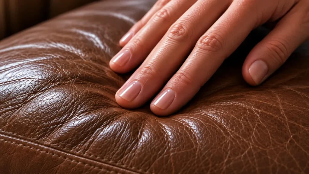 Leather after conditioning: supple again