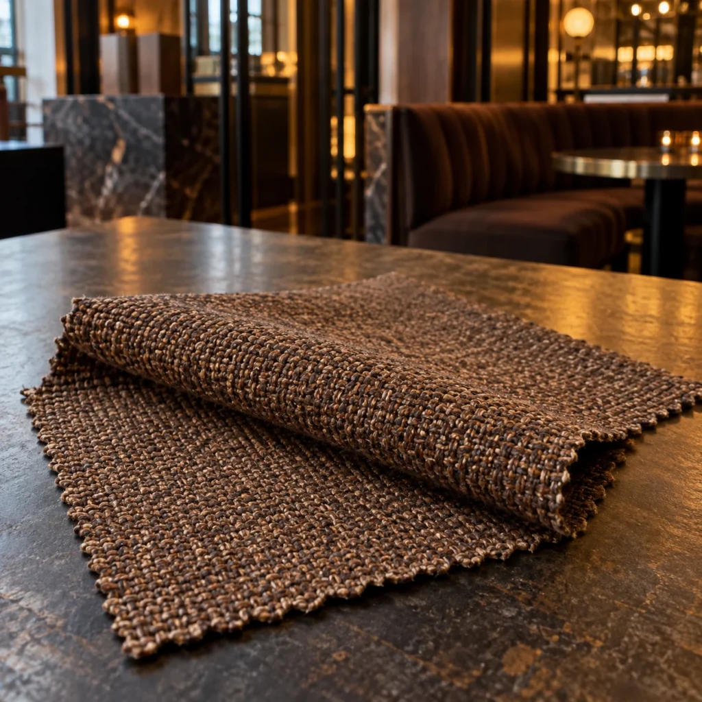 Contract fabric for bar banquettes