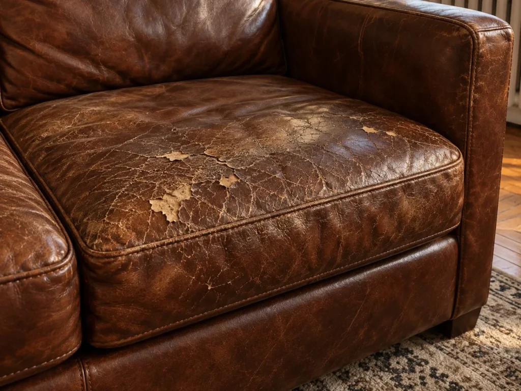 Flaking seats on furniture in a rental unit