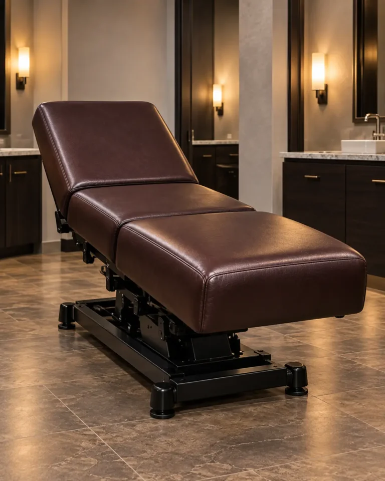 Brown spa treatment lounger