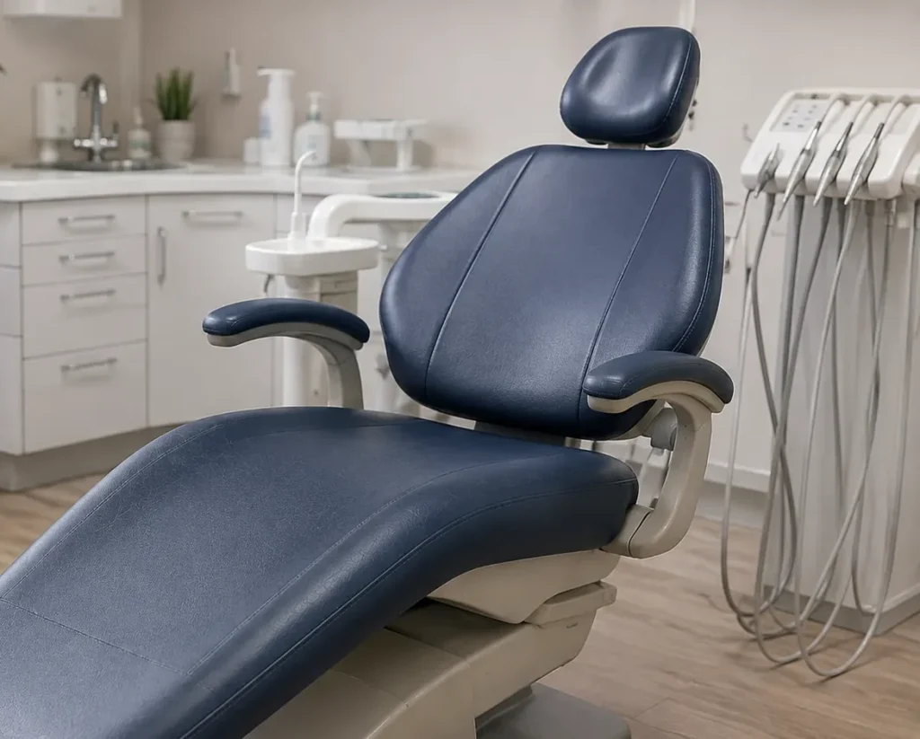 Dental chair reupholstery