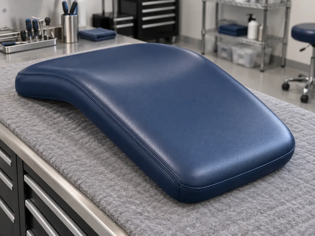 Tight corners on a dental patient chair