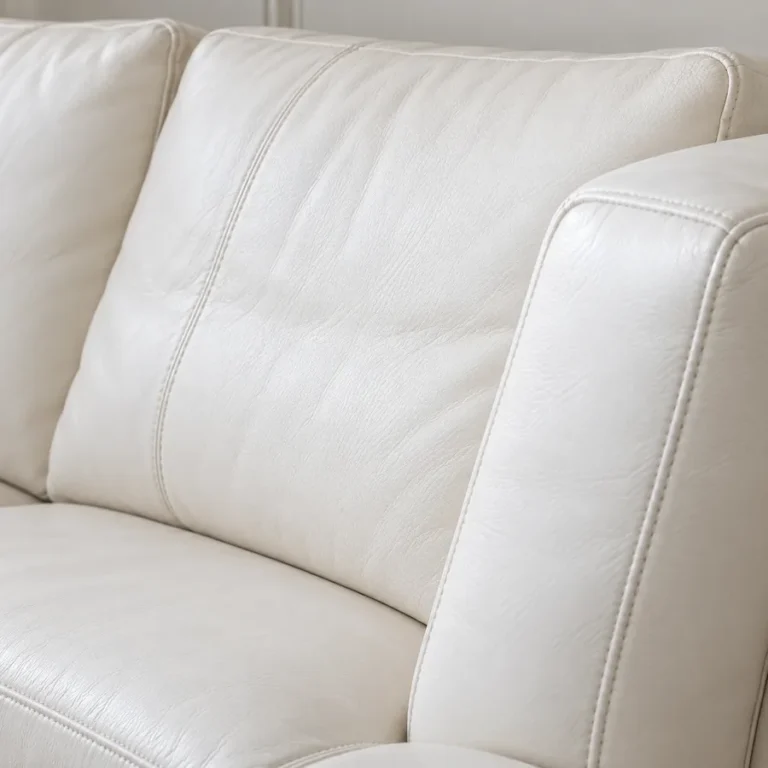 Leather headrest, an early dry spot