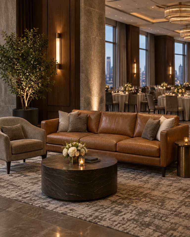 soft seating in a commercial room