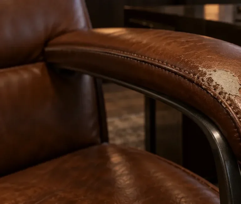 Arm caps on an executive chair