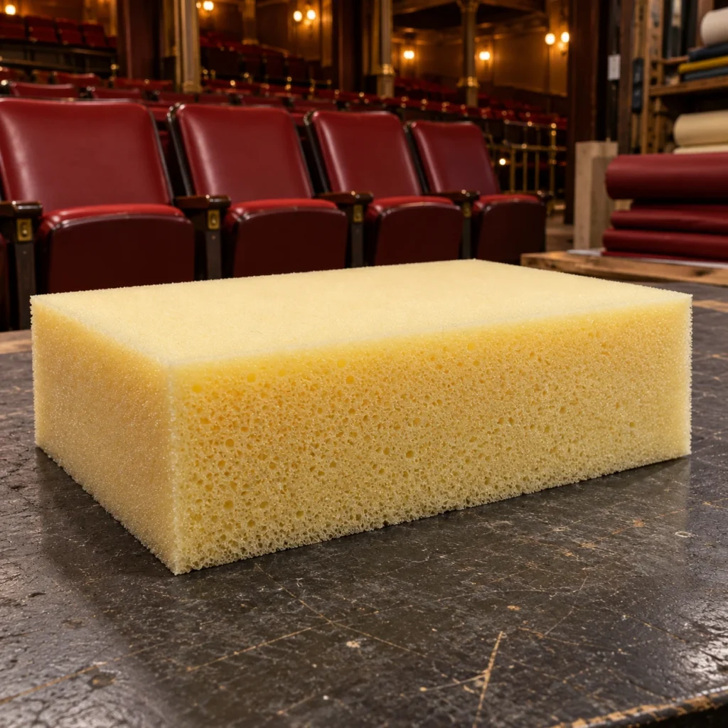 Flame-rated foam on a commercial upholstery job