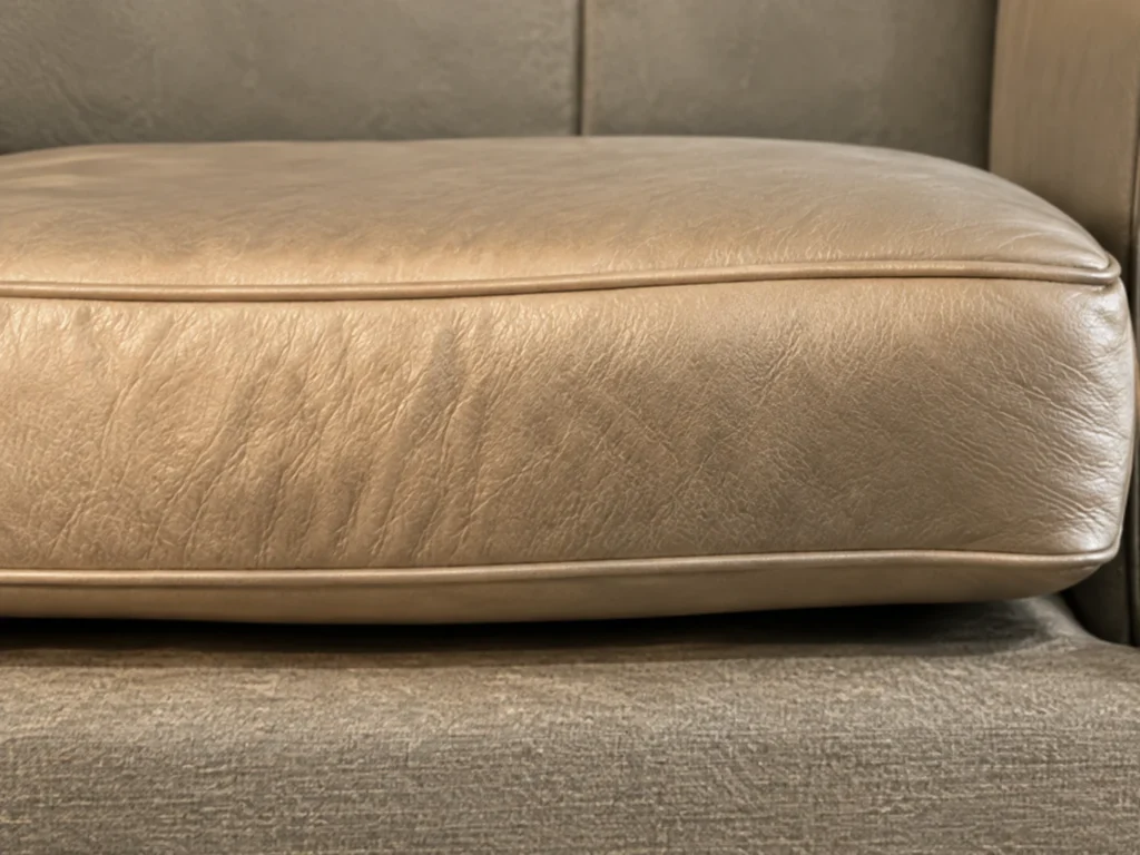 Flattened in a seat cushion