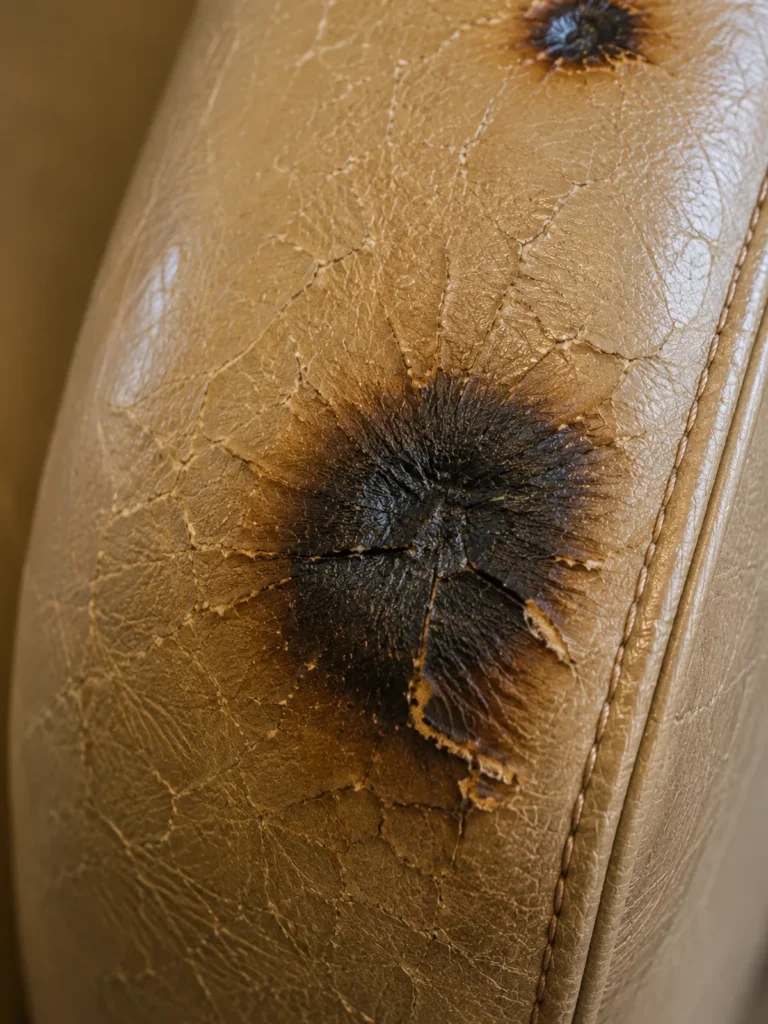 Burns on bar furniture