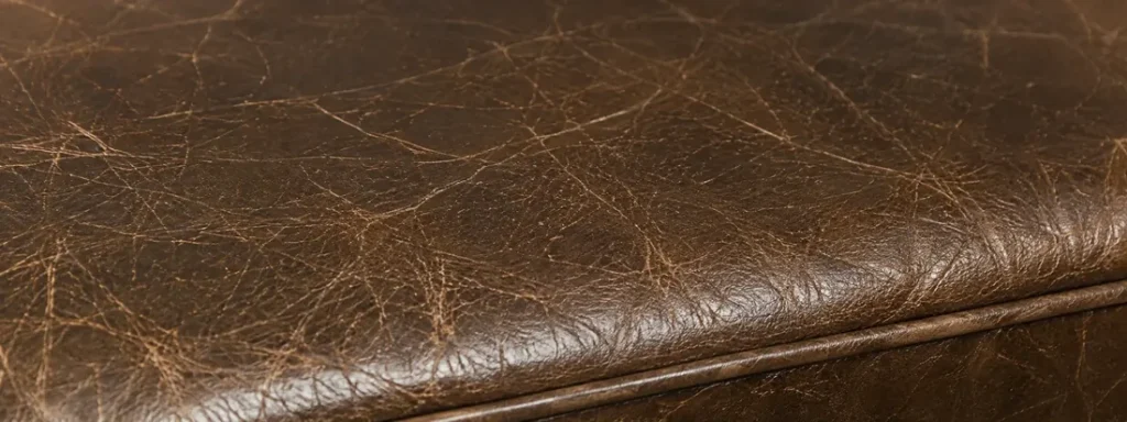 Dry, crazed edge on bar seating