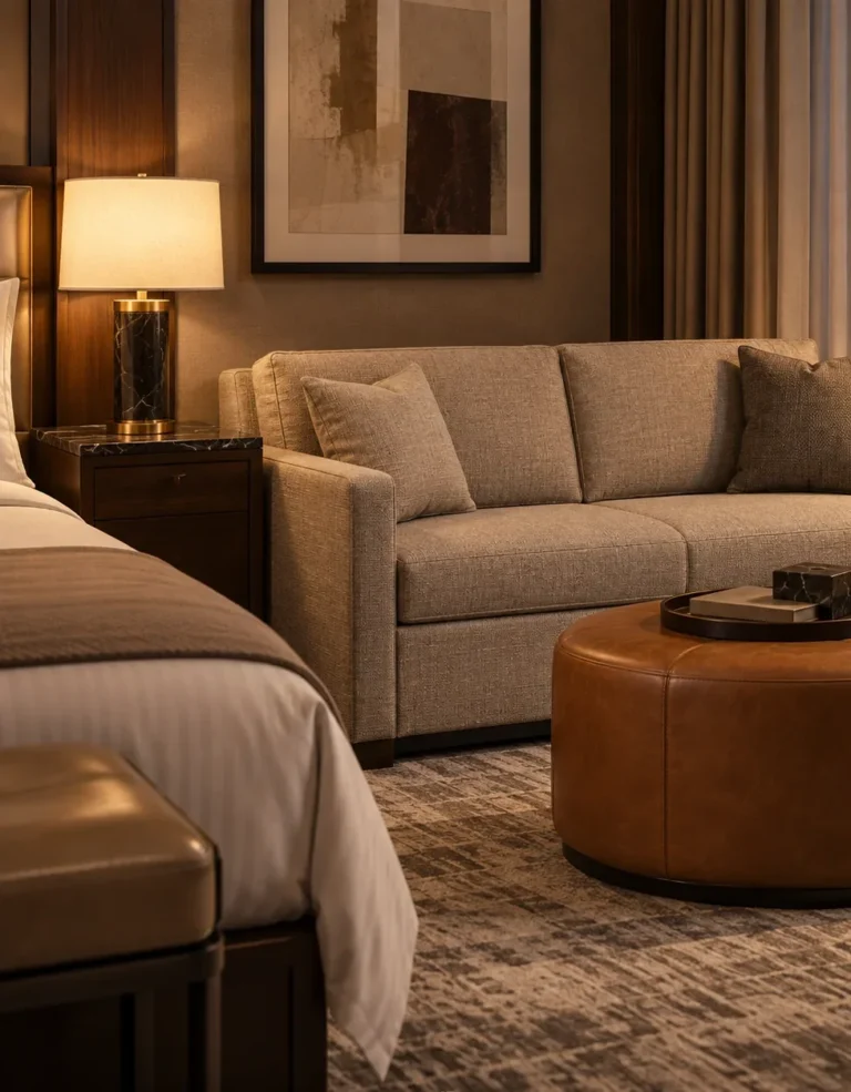 Suite sofas and ottomans