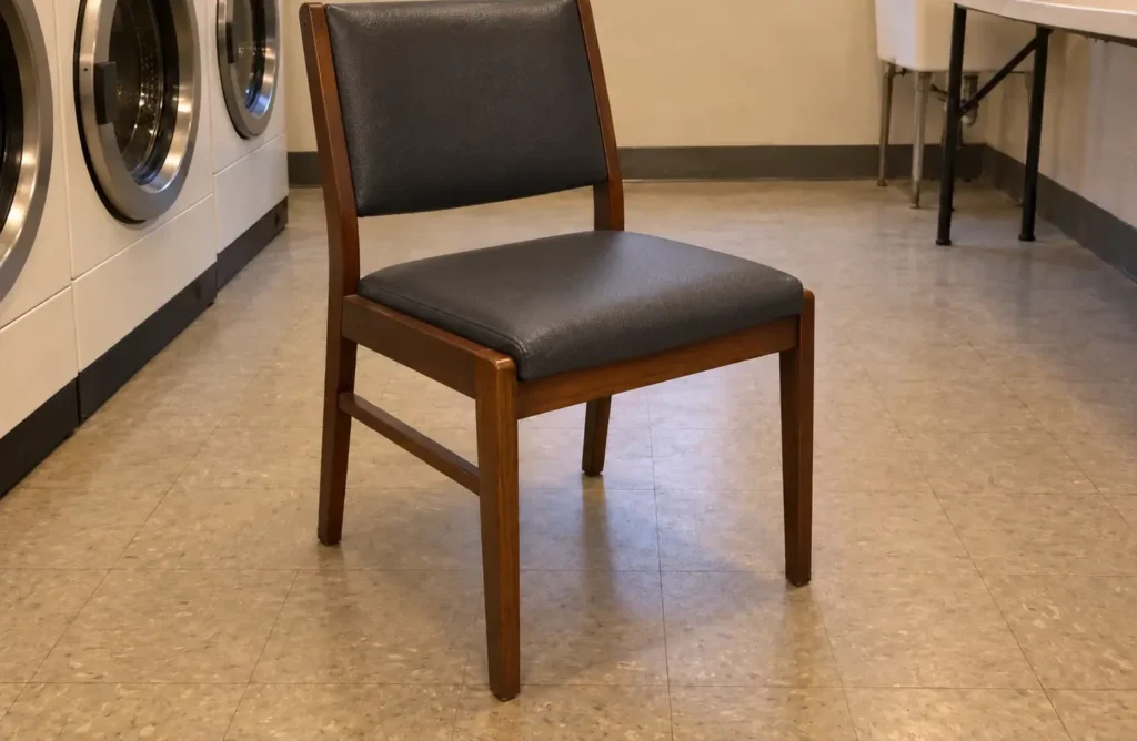 Same laundry chair with fresh foam and cover