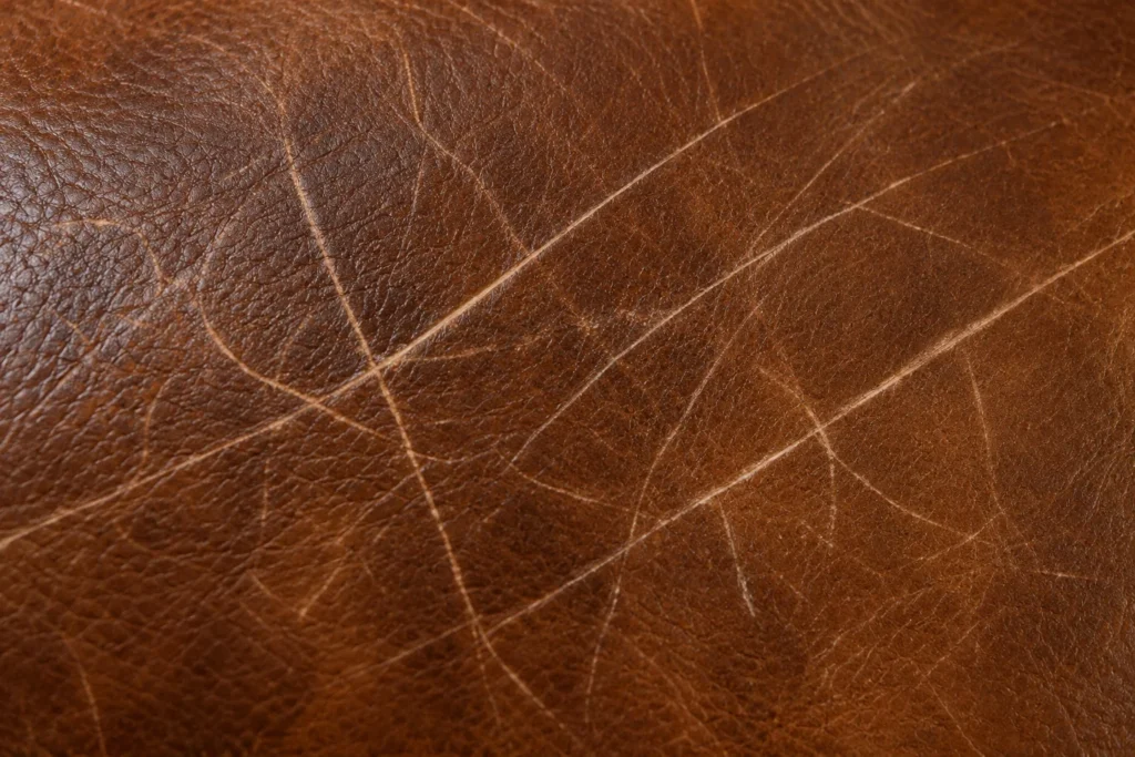 Grain match for leather chair repair