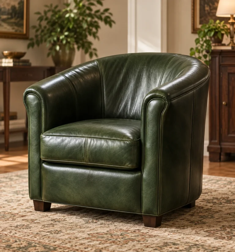 Club and Tub leather chair