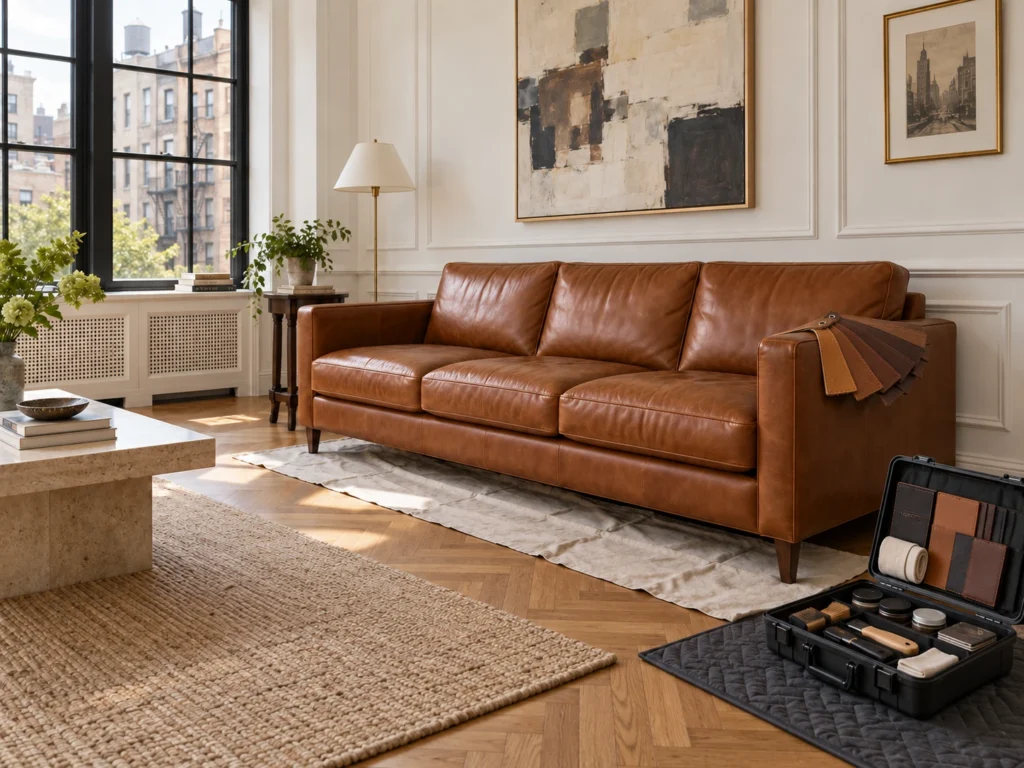 Swatches compared under interior lighting