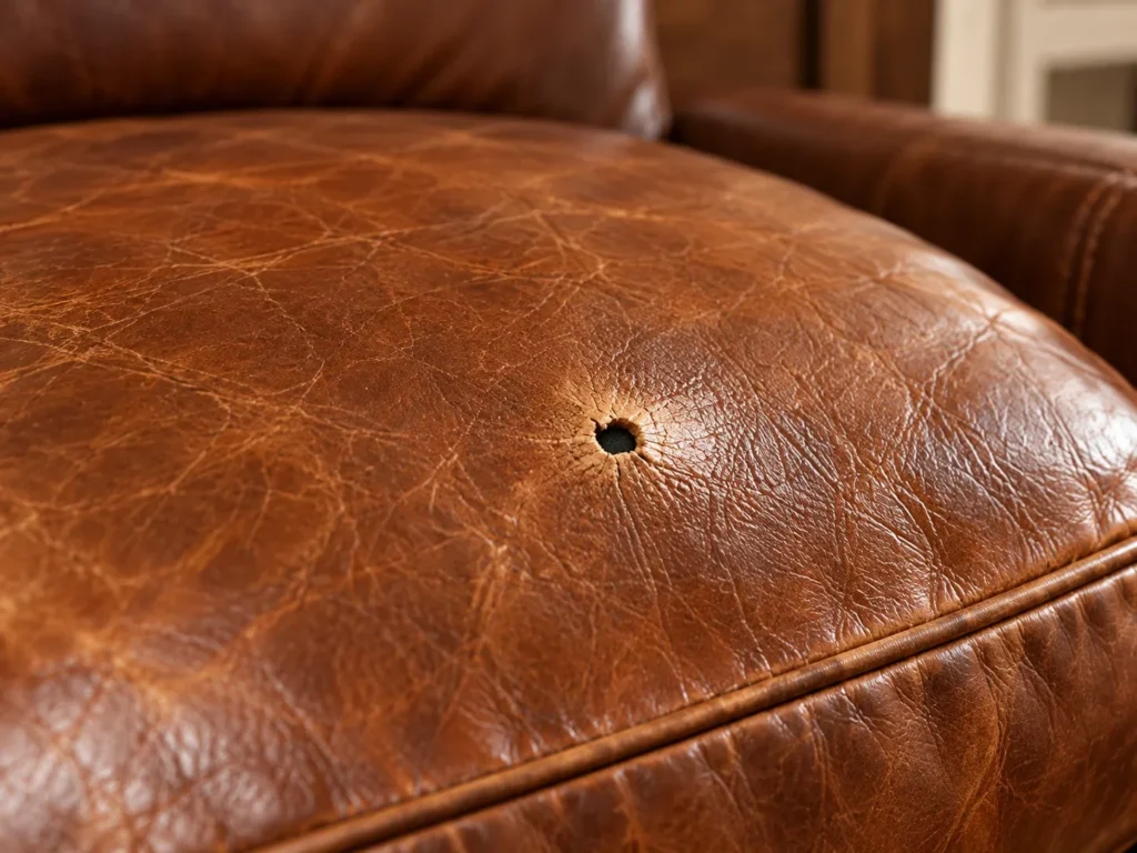 Leather Hole Repair in Connecticut