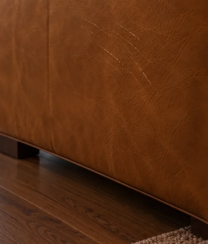 Claw marks on furniture in a rental unit
