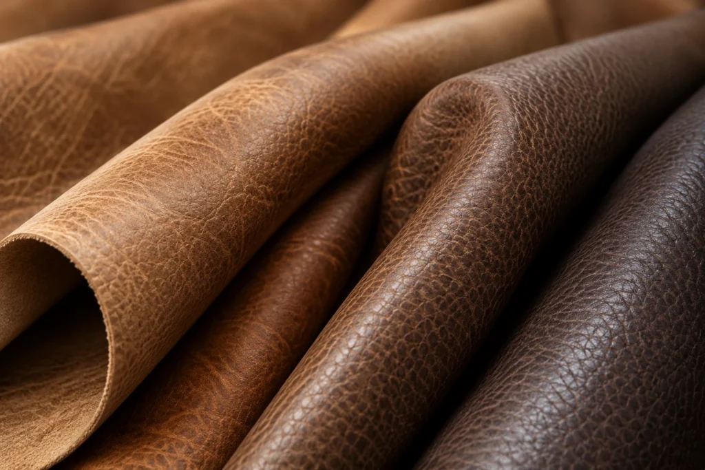 New hides on a leather sofa