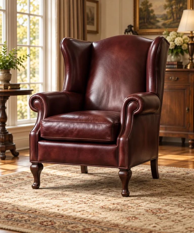 Wingbacks leather chair