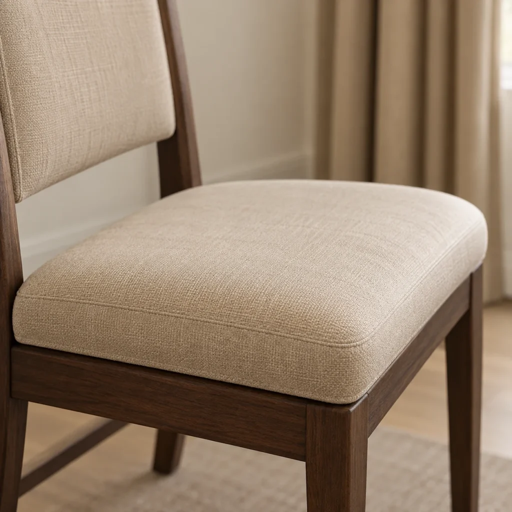 Dining Chairs with custom seat cushions