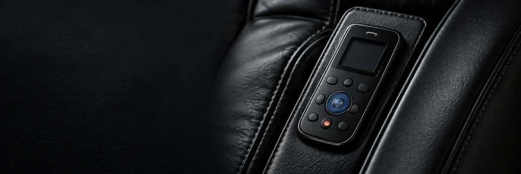 Massage chair control arm