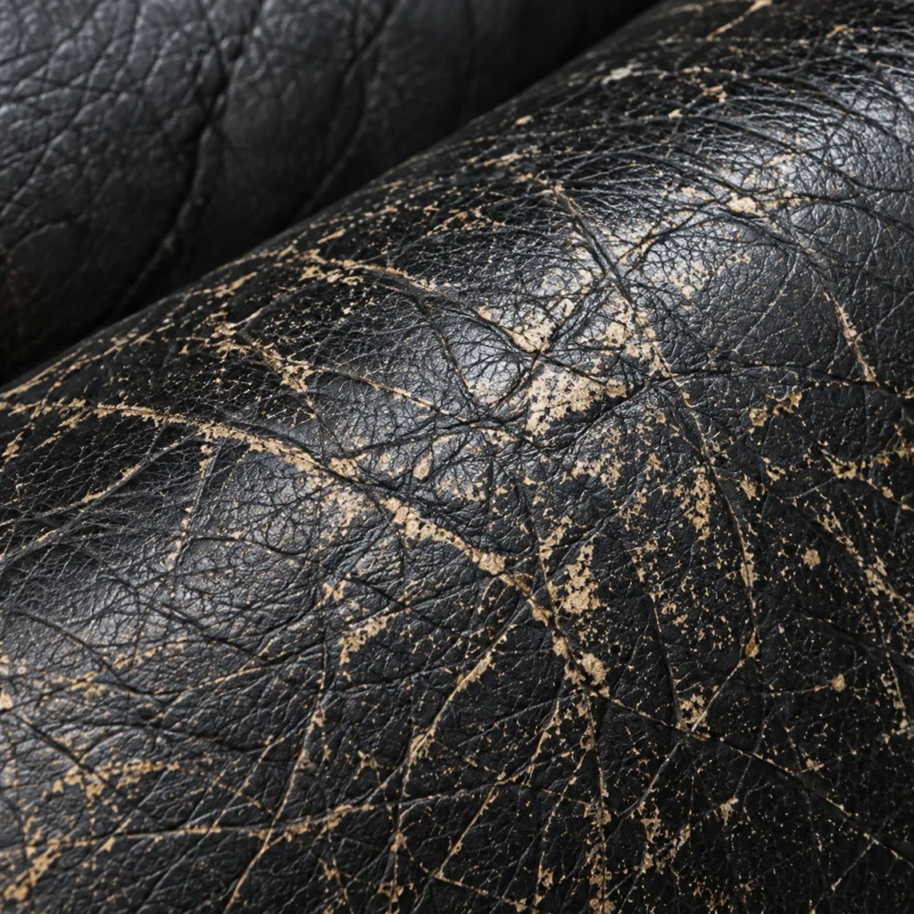 Close-up of massage chair finish