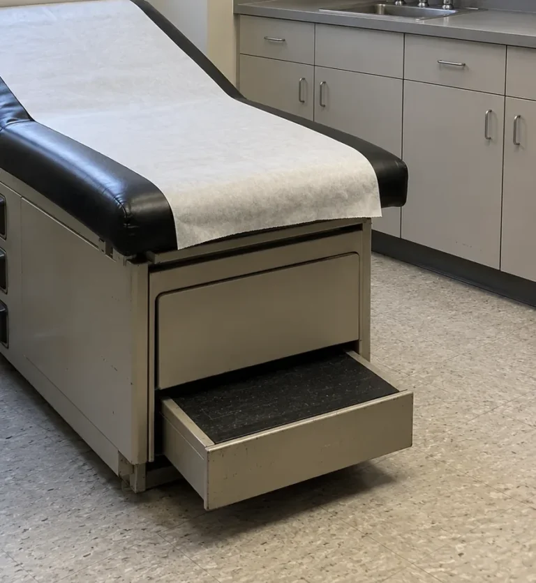 Exam table reupholstery