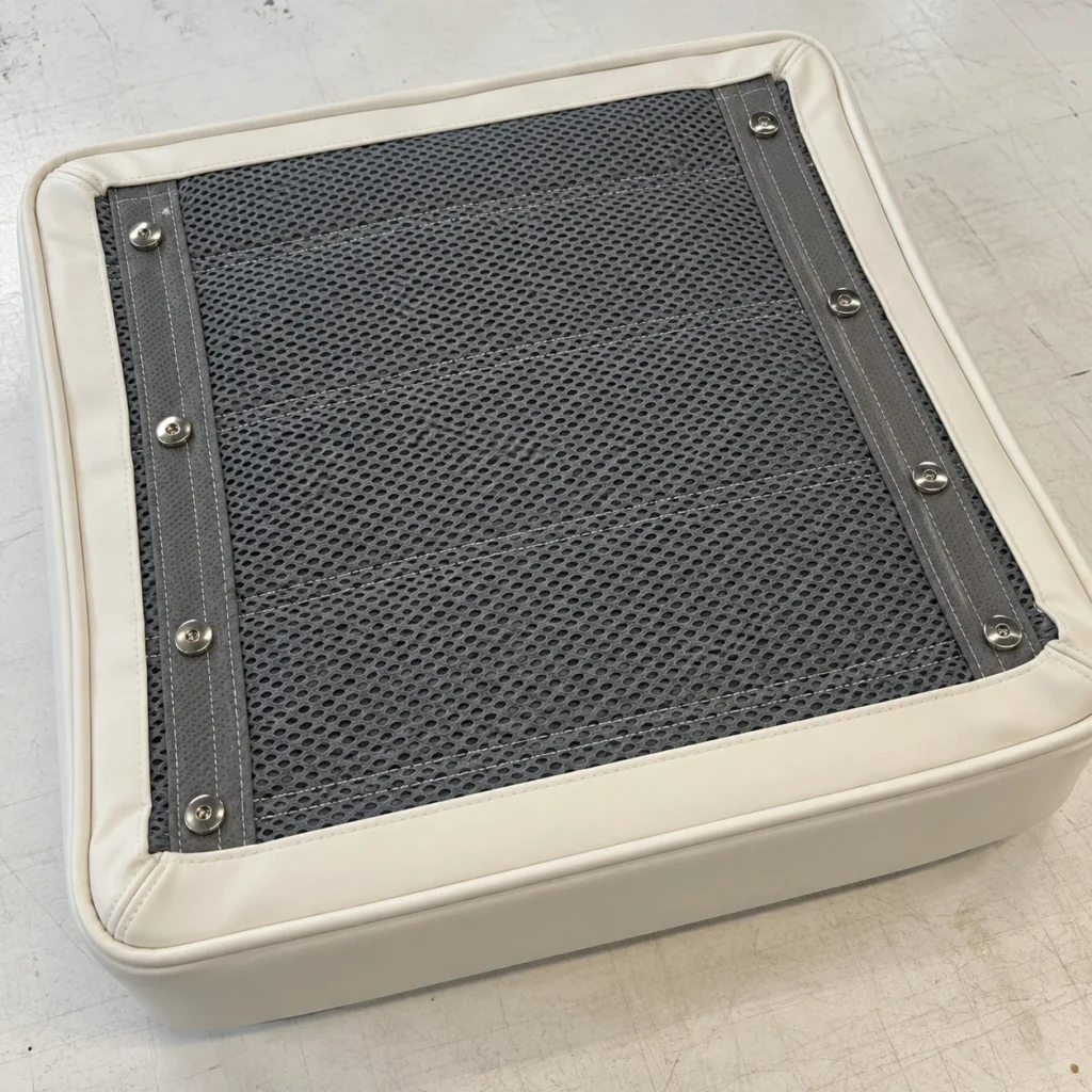 Mesh base for boat cushions