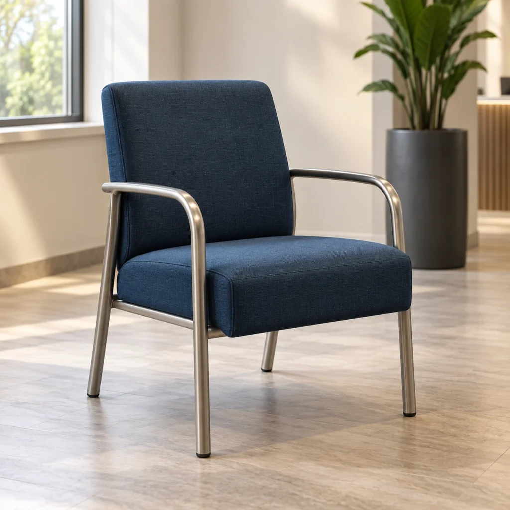 Guest chairs in a Connecticut reception area
