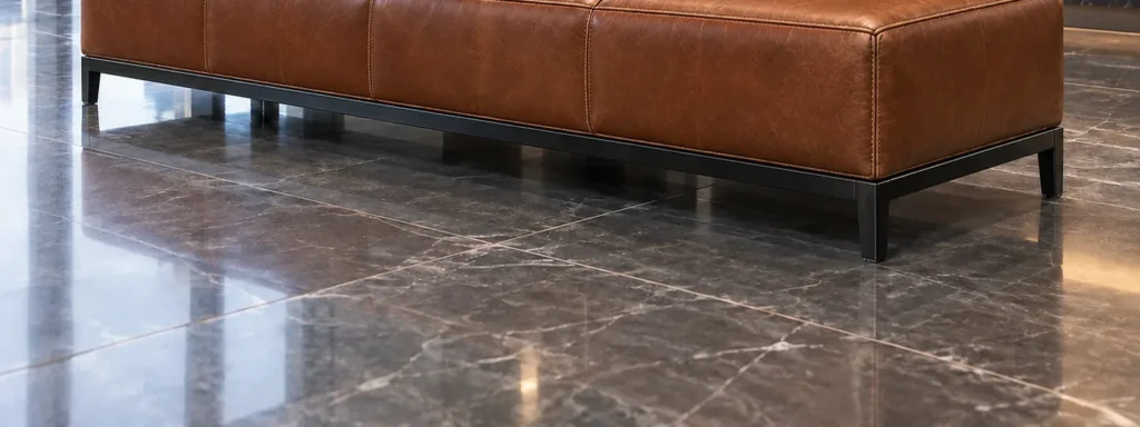 The same reception bench once refinished