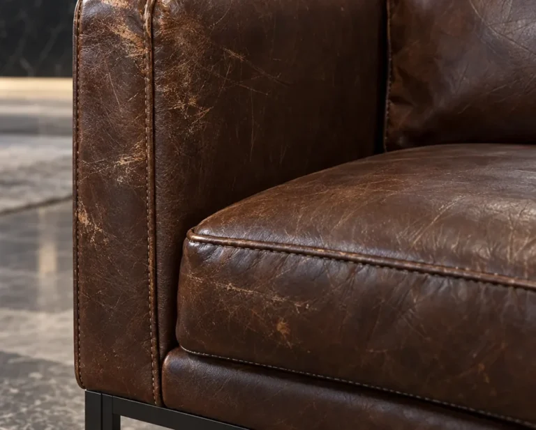 Heavy scuffs on office lobby furniture