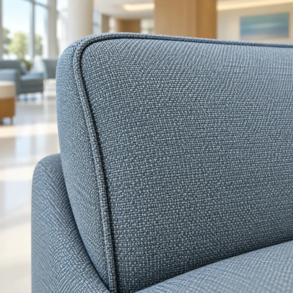 Performance fabric sample for clinic seating